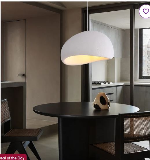 Jimyah 1- Light White Unique/Statement Modern Pendant