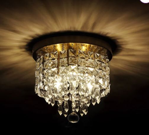 Salley 5-Light 11″ Crystal Flush Mount