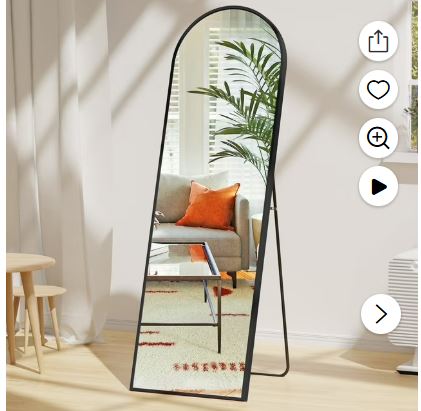 EDX Arched Full Length Mirror 59″x16″ Full Body Mirror