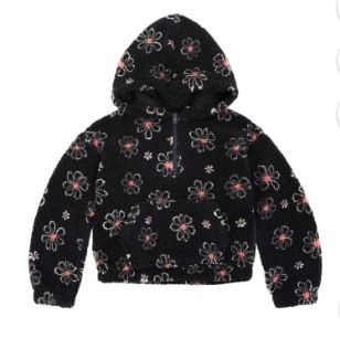 Planet Gold Girls High Pile Fleece Hoodie, Sizes 4-16