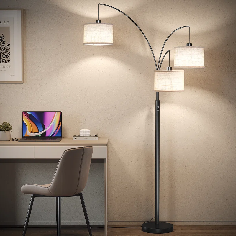 3 Lights Modern Arc Tree Floor Lamp