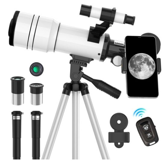 ToyerBee 70mm Aperture Astronomical Refractor Telescopes for Astronomy Beginners