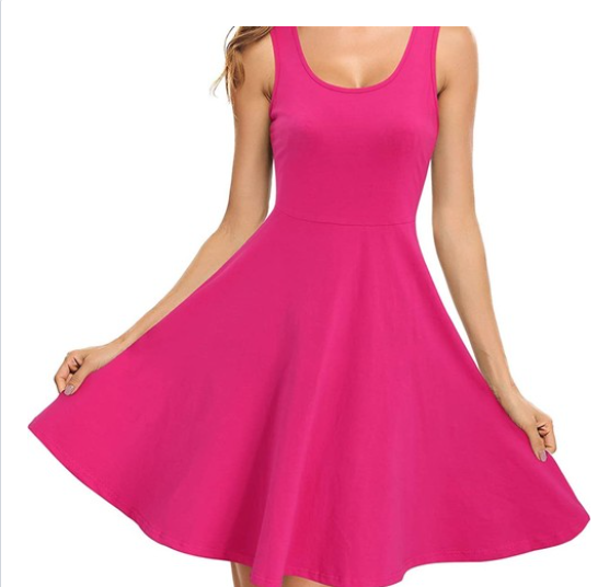 Sleeveless Scoop Neck Jersey Dress