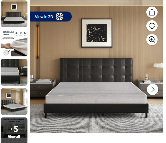 Sertapedic Pillow Top Mattress Topper, King