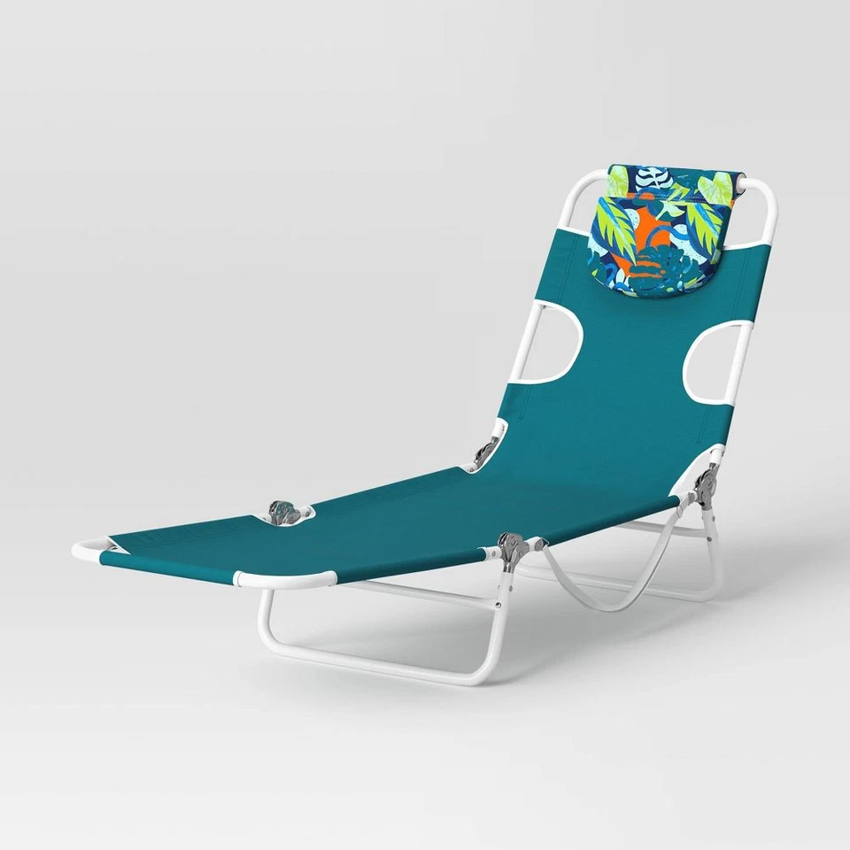 Ocean Beach Lounger – Teal – Sun Squad