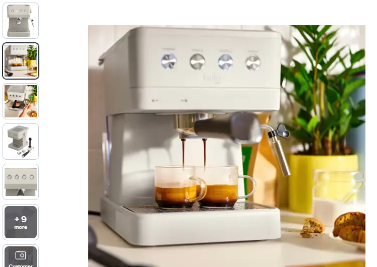 bella PRO – Barista Elite Espresso Station with 20 Bars of High Pressure – Oatmilk