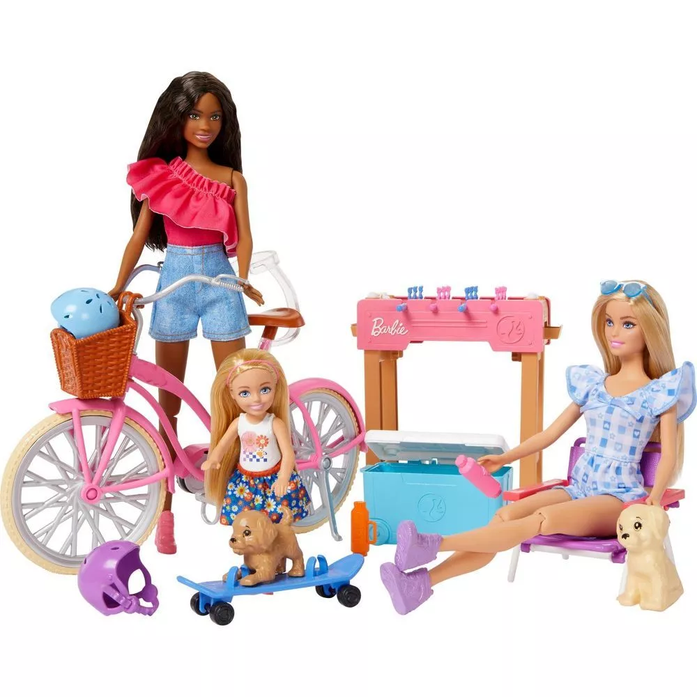 Barbie 12.7″ Backyard Fun Playset Build-up Doll