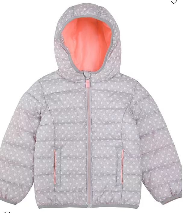 Toddler Girls Lightweight Puffer Jacket 2T-4T