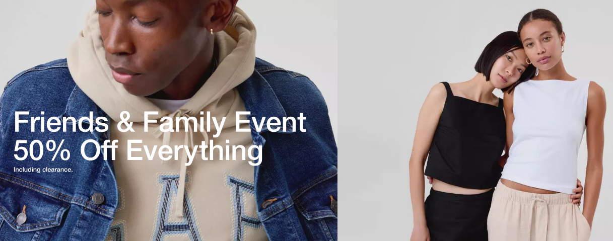 ICYMI Gap factory up to 75% off with extra 45% off Clearance