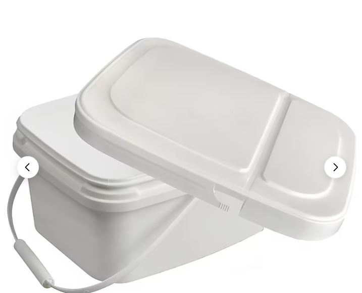 Diversey Polypropylene Dry Wipe Charging Bucket, White, 12/Box (D1229387)