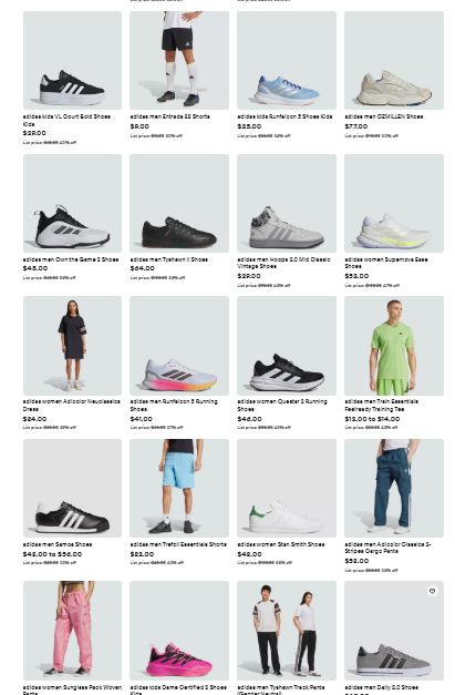 ADIDAS Extra 40% off
