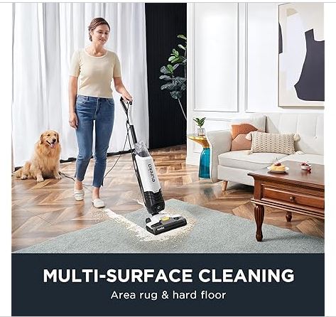 (NEW!) Eureka All in One Wet Dry Vacuum Cleaner and Mop for Multi-Surface, Corded Lightweight Self-Cleaning System, for Hard Floors and Area Rugs