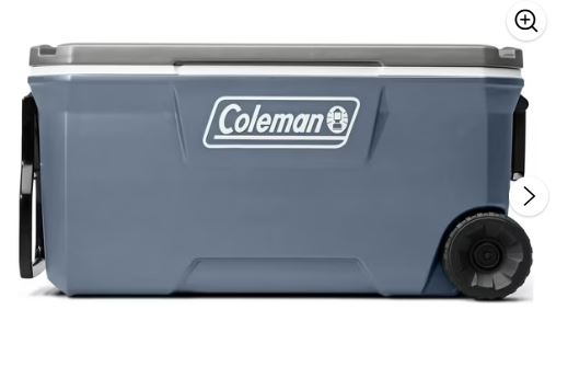 Coleman 316 Series 100QT Hard Chest Wheeled Cooler, Lakeside Blue
