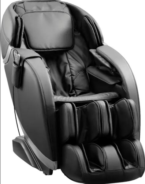 Insignia™ – 2D Zero Gravity Full Body Massage Chair – Black with silver trim