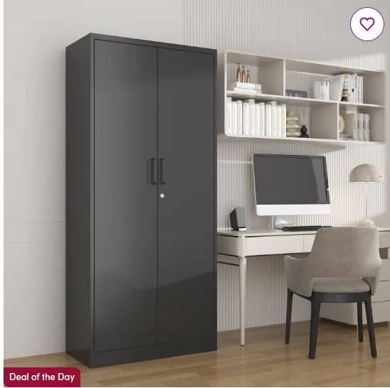 Delvale Steel Single Storage Cabinet ( 70.87” H x 31.5” W x 15.7” D)