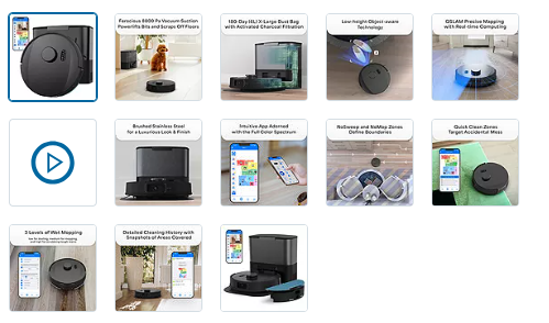 bObsweep UltraVision Self-Emptying Robot Vacuum and Mop with 180-Day Dock