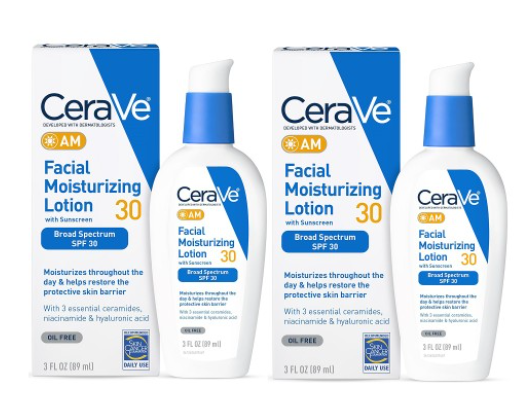 2-Pack CeraVe AM Facial Moisturizer with SPF 30