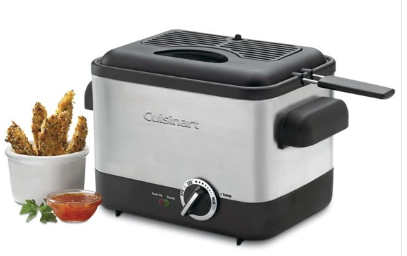 Cuisinart CDF-100 Compact 1.1-Liter Deep Fryer, Brushed Stainless Steel