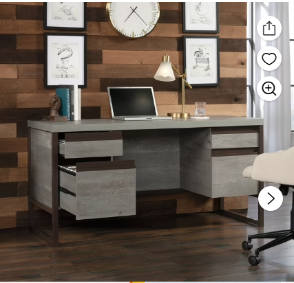 Sauder Manhattan Gate Computer Desk, Mystic Oak Finish