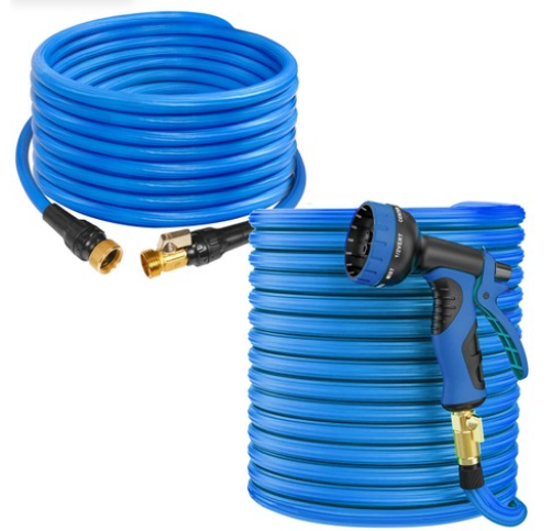 100ft 5-in-1 Expandable Garden Hose w/ Spray Nozzle