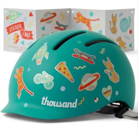 Thousand Cycling Kids’ Bike Helmet – Teal Blue