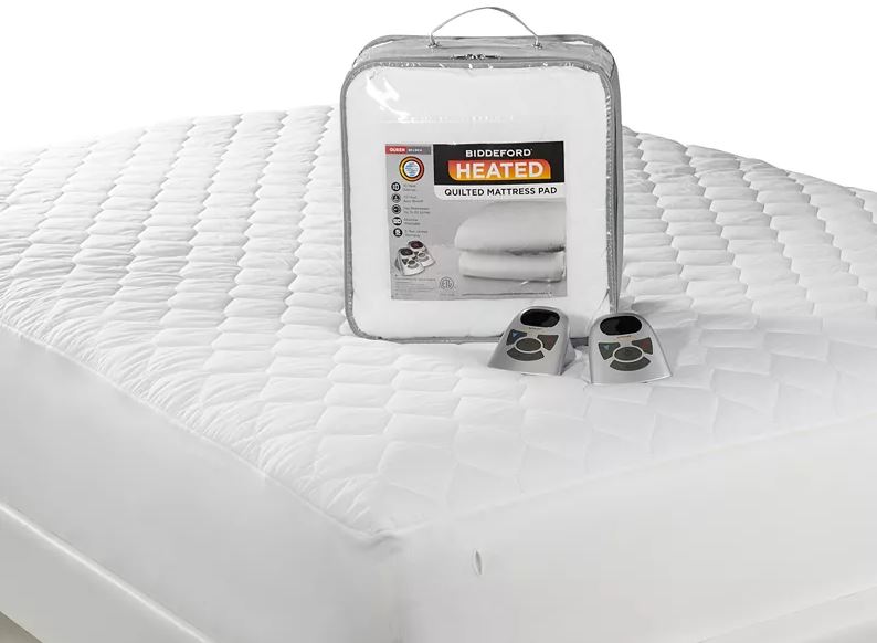 Biddeford Quilted Heated Electric Mattress Pad