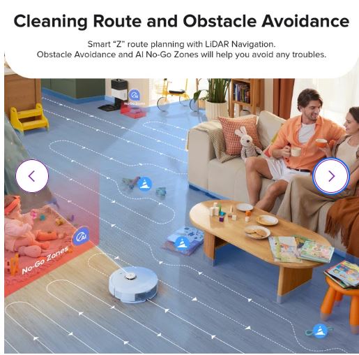 Roborock Q8 Max Plus Robot Vacuum and Mop, Self-Emptying, Obstacle Avoidance