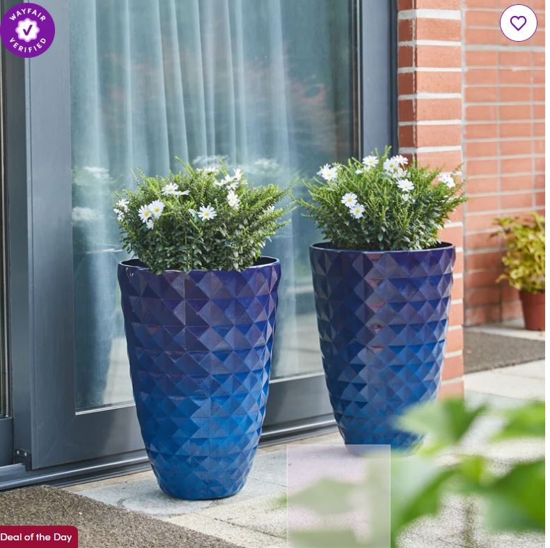 Dneisha Eco-Friendly 2-Piece Pot Planter Set
