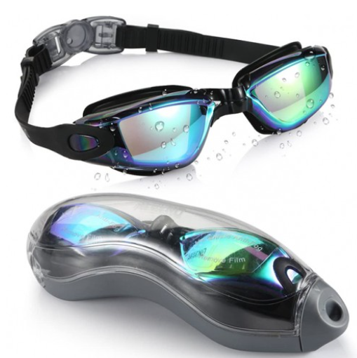 Anti-Fog Unisex Swim Goggles with Protective Case- 3 Colors