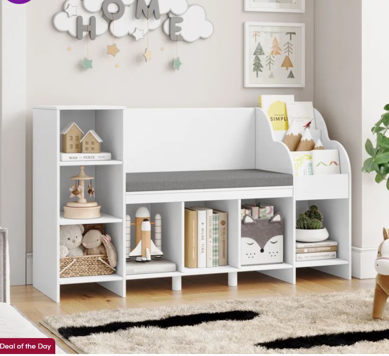 Gray Wood Frame Queen Linen Platform Bed with LED Lights, Hydraulic Storage, USB Charging, Storage Headboard, Pockets