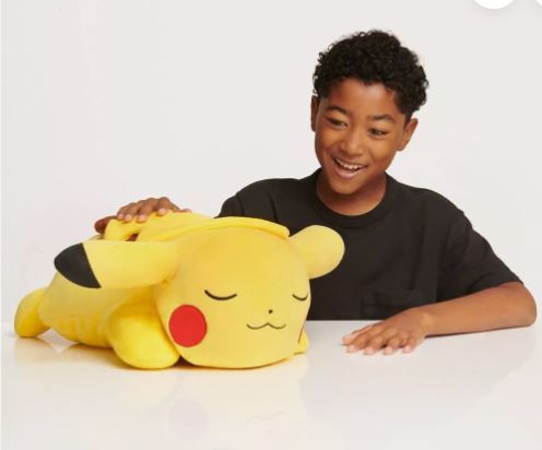 Pokemon Pikachu Sleeping Cuddle Plush Buddy Toy Stuffed Animal Ultra Soft