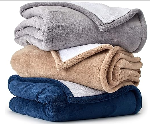 Eddie Bauer | Smart Heated Electric Throw Blanket – Reversible Sherpa – Hands Free Control – Wi-Fi Only (2.4GHz) – Compatible with Alexa, Google, iOS, Android – Khaki