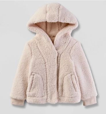 Baby Toddler Girls’ Faux Shearling Jacket – Cat & Jack