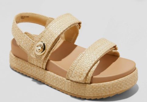 Women’s Tanner Platform Double Band Sandals – A New Day
