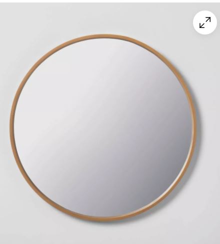 30″ Round Framed Mirror Natural – Hearth & Hand with Magnolia