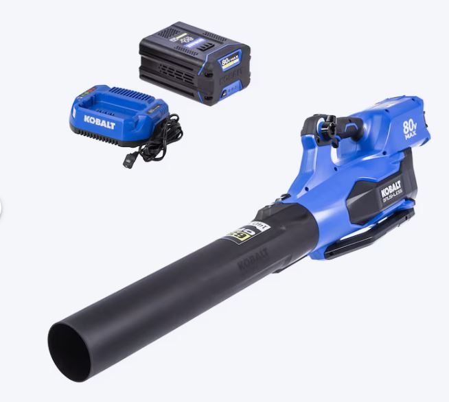 Kobalt 80-volt 630-CFM 140-MPH Battery Handheld Leaf Blower 2.5 Ah