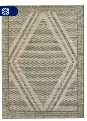 Better Homes & Gardens Sage Natural Diamond Rug by Dave & Jenny Marrs, 7’X10′