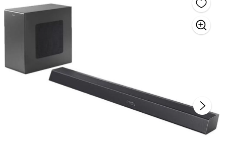 Philips B8905 3.1.2 Channel Soundbar with Wireless Subwoofer, Dolby Atmos