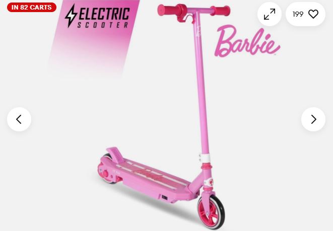 Hyper Kids Electric Scooter Speed Barbie Jammer 12 Volt Battery Powered