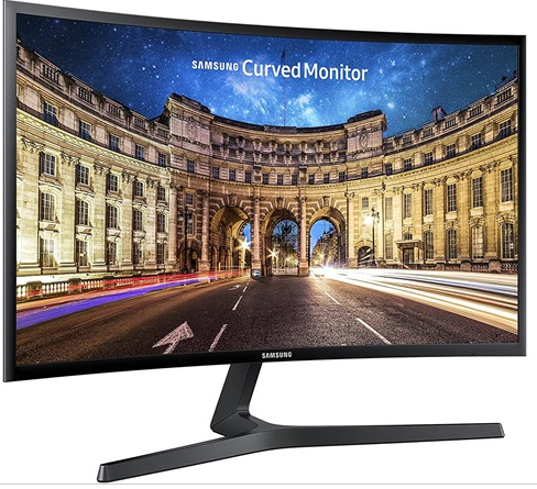 New) Samsung CF390 Series 27″ Curved 1800R Desktop Monitor | AMD FreeSync | FHD 1920×1080 | 16:9 | HDMI, VGA, VESA mountable | C27F390
