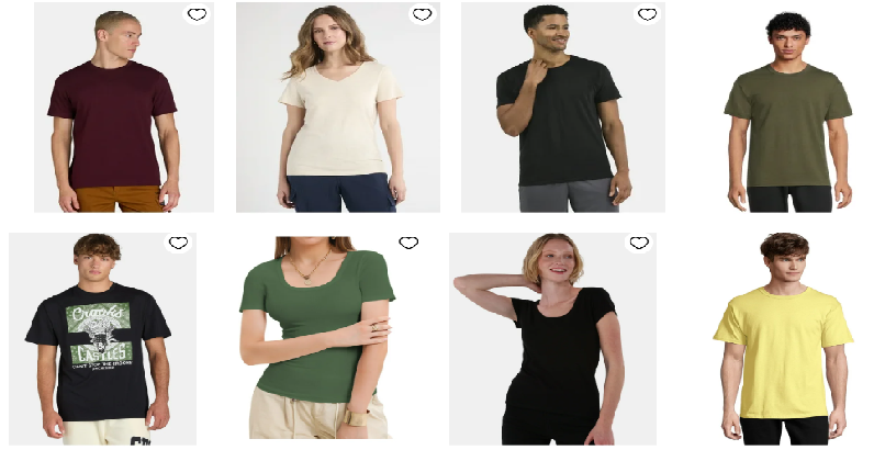 A lot of T shirts under $5