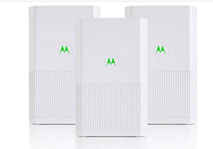 Motorola MH7023 | WiFi Mesh System (3-Pack) | Replaces Router + Extender | Easy Setup, Network Protection, Parental Controls | AC2200 WiFi Speed | up to 5000 sq ft