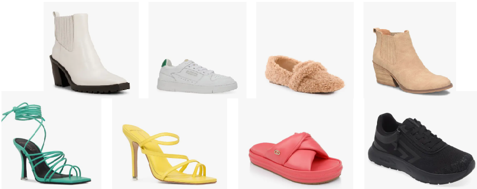 Huge discounts on shoesStarting $4.99