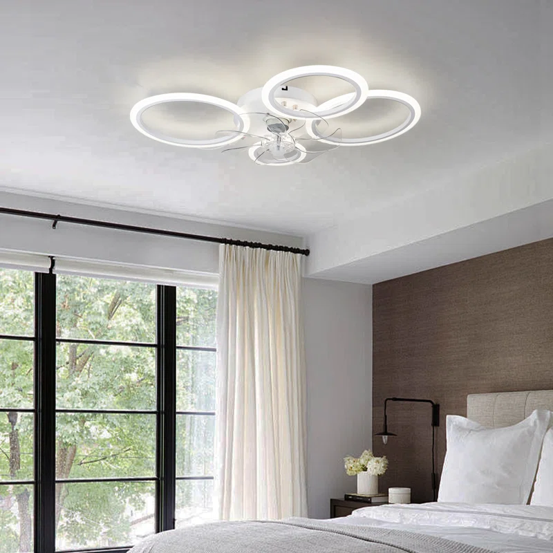 Acea 31.3 ” 7 – Blade Dimmable LED Ceiling Fan with Remote Control and APP
