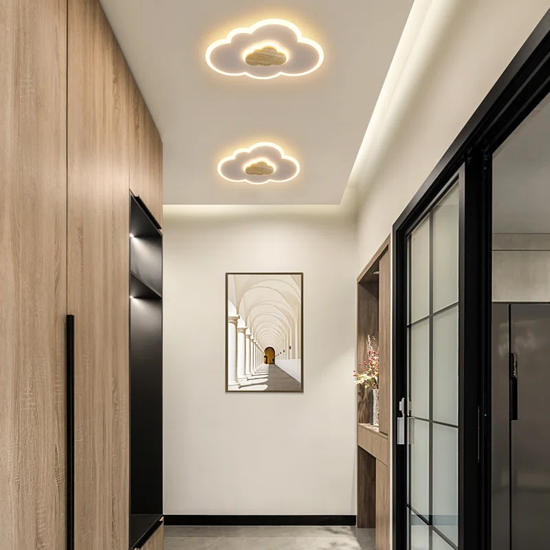 Deontee 15.7″ Simple White Dimmable Led Flush Mount with Remote Control and APP, 3 Color Temperatures, Timer Setting and Memory Function