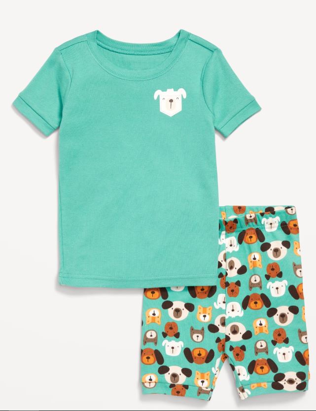 Snug-Fit Graphic Pajama Set for Toddler & Baby
