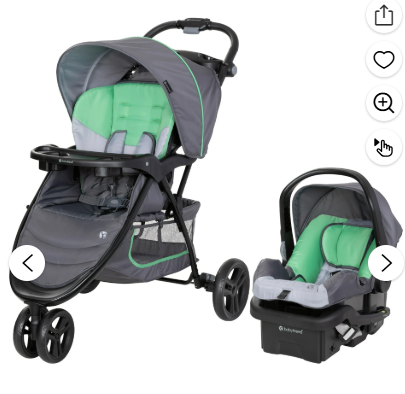 Baby Trend EZ Ride Travel System Stroller – Cozy Mint