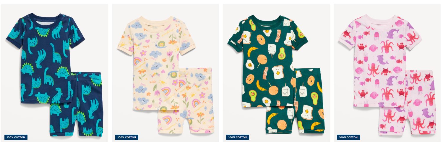Printed Snug-Fit Pajama Set for Toddler & Baby