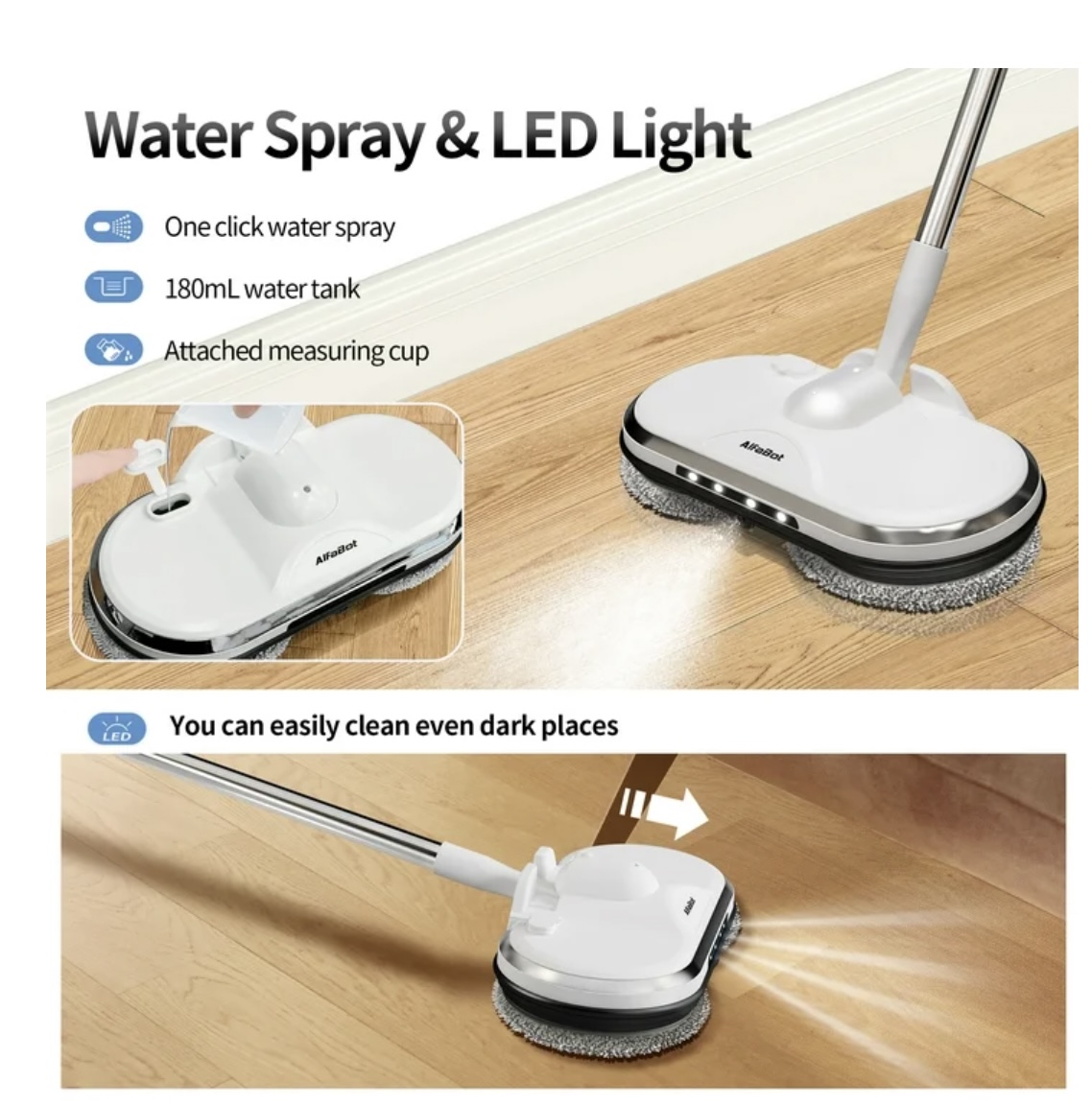 Cordless Portable Pressure Washer, 1.85MPa, 4Ah Battery, 6-in-1 Nozzle & Foam Cannon