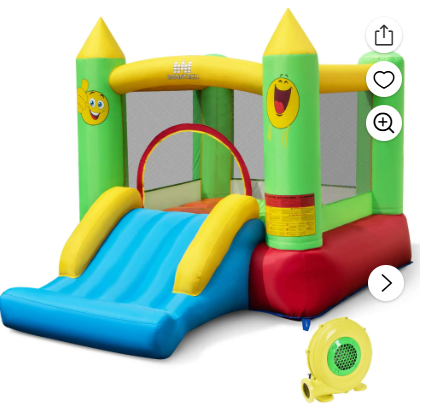 15ft Patio Umbrella with Light and Base Included, Double Sided Outdoor Large Rectangular Patio Umbrella with Crank Handle, for Lawn Garden,Home,Outdoor Activities